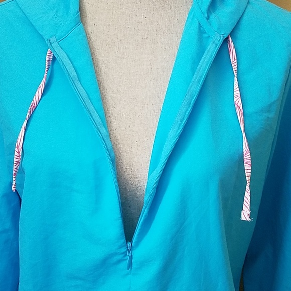 L.L. Bean Quarter Zip Pullover Light Jacket - Picture 2 of 6